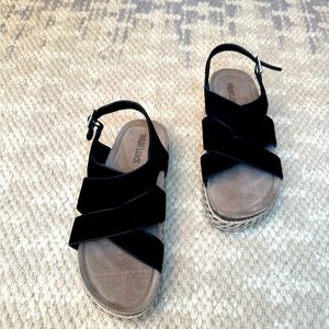 Muk Luks  suede platform sandals. Women’s size 39